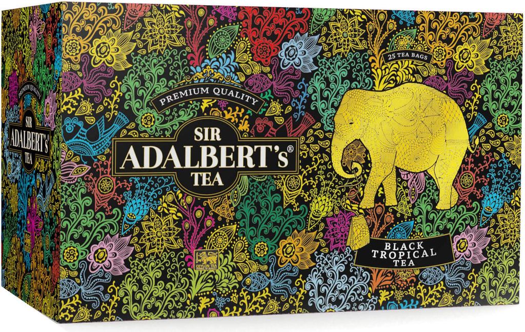 Sir Adalbert's Black Tropical Tea 25 torebek Zdjęcie produktu 