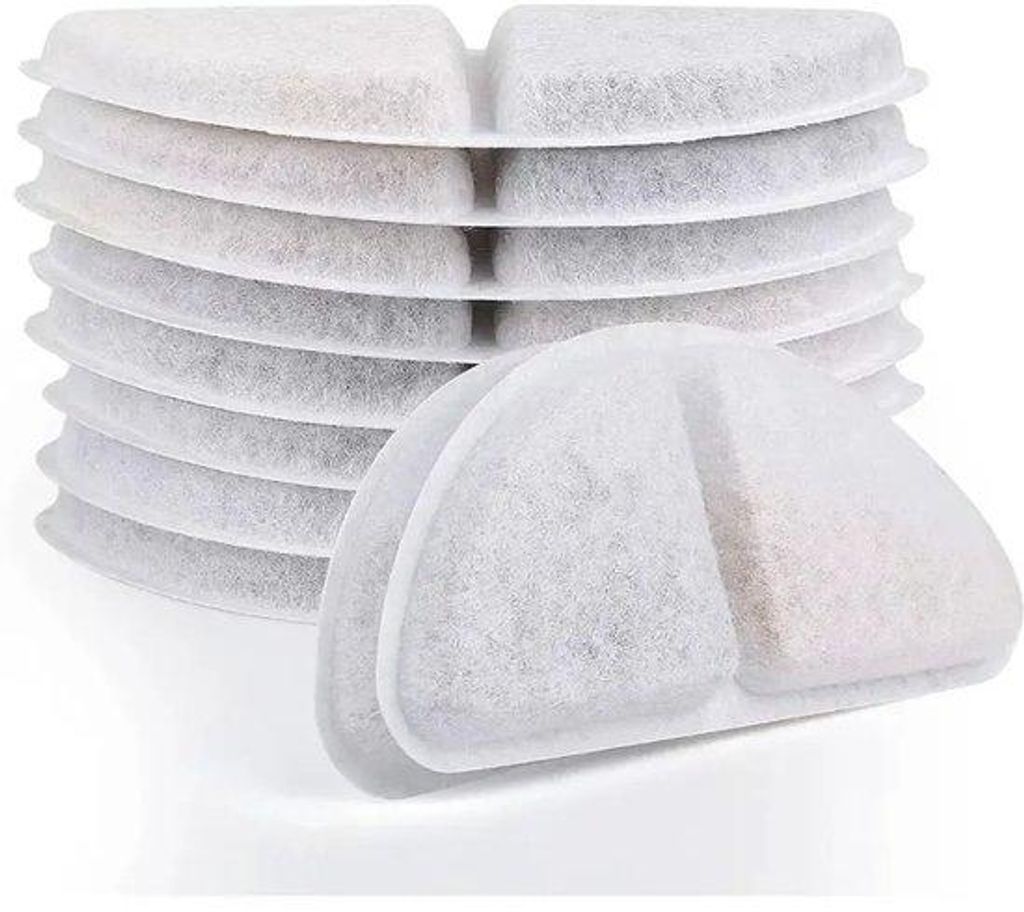 10 Stück Aktivkohlefilter für Wasserdispenser für Haustiere