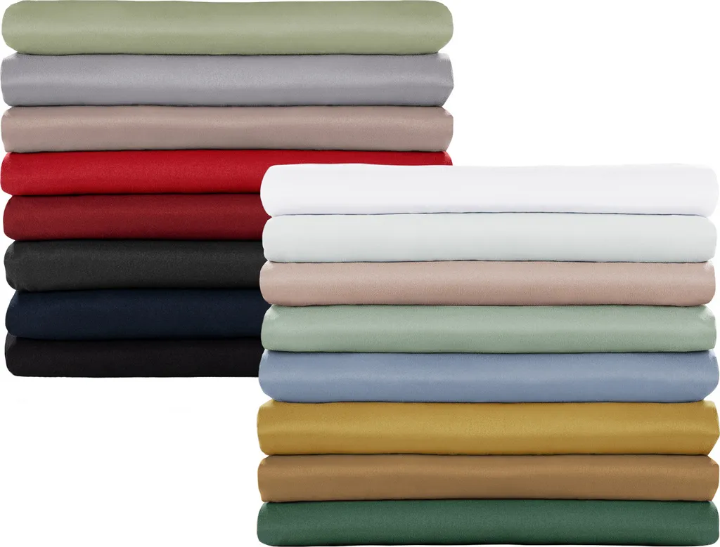 Drap de Lit sans Élastique 320x275 cm Rouge - Fini les Draps Trop Courts