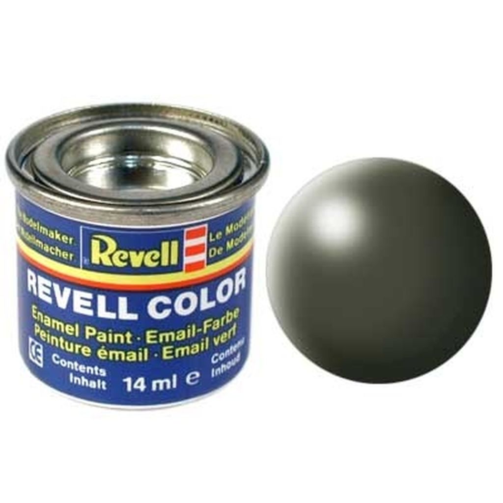 Revell - verde oliva, seta opaca RAL 6003 - barattolo da 14 Immagine del prodotto 