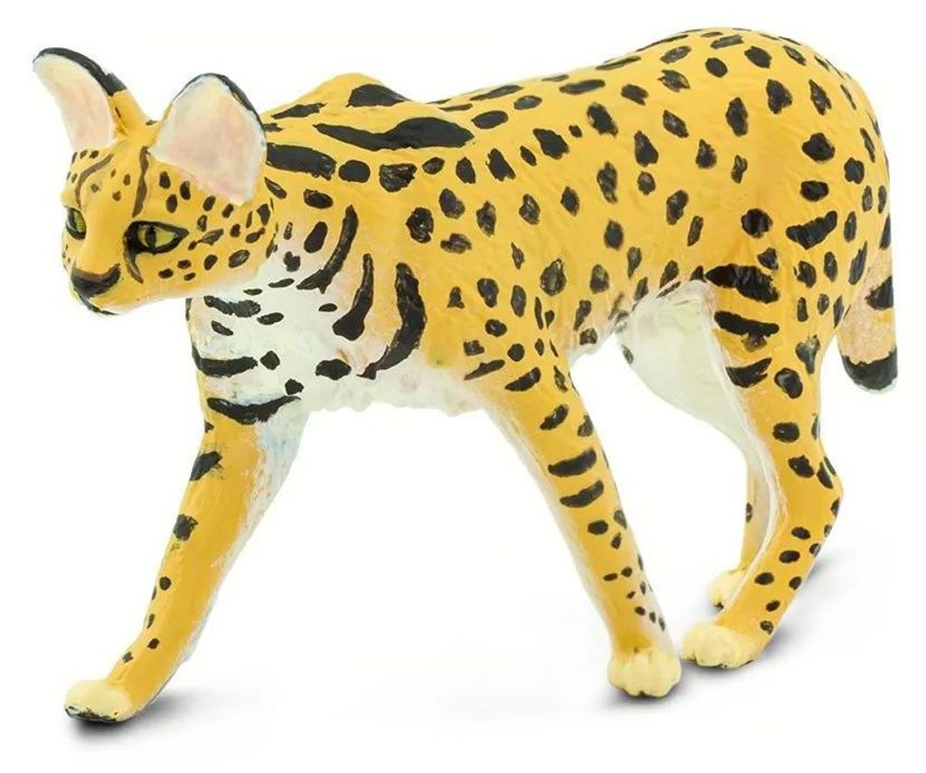 Figurine de serval Safari Ltd, jaune, à partir de 3 ans, Image du produit 