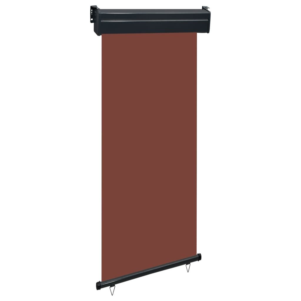 Balkon-Seitenmarkise 85x250 cm Braun