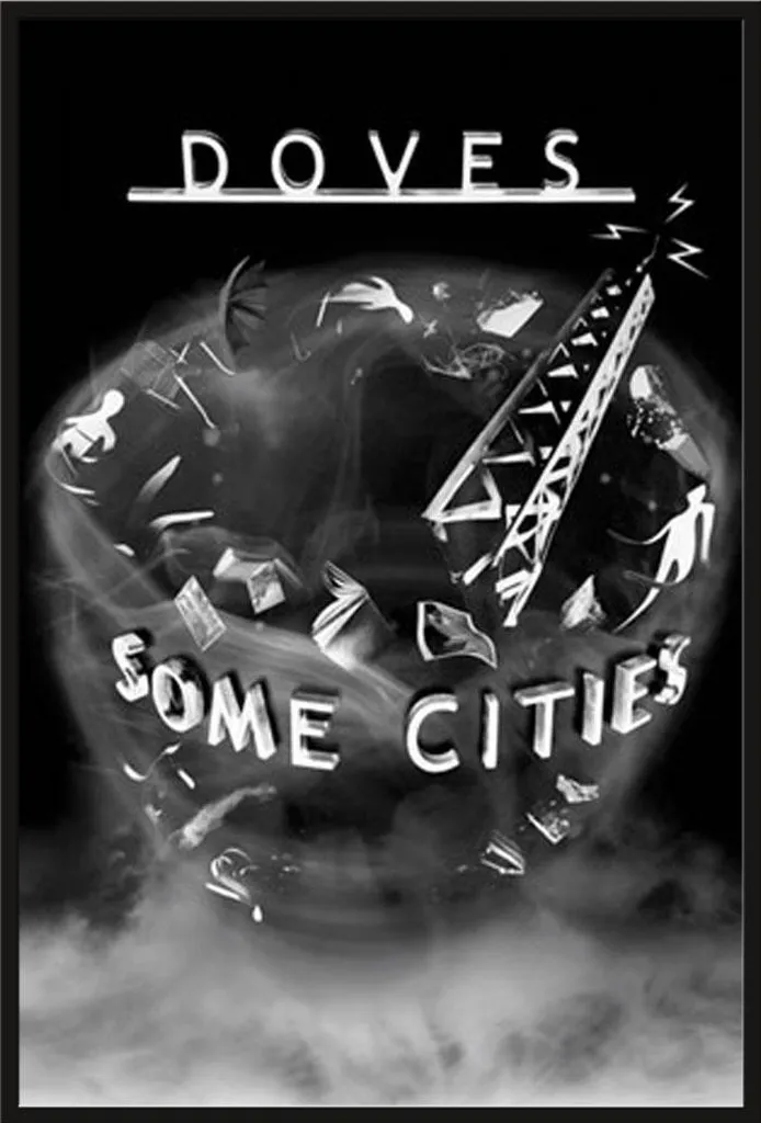Cadre photo avec affiche Doves Some Cities 61x91cm vitre acrylique