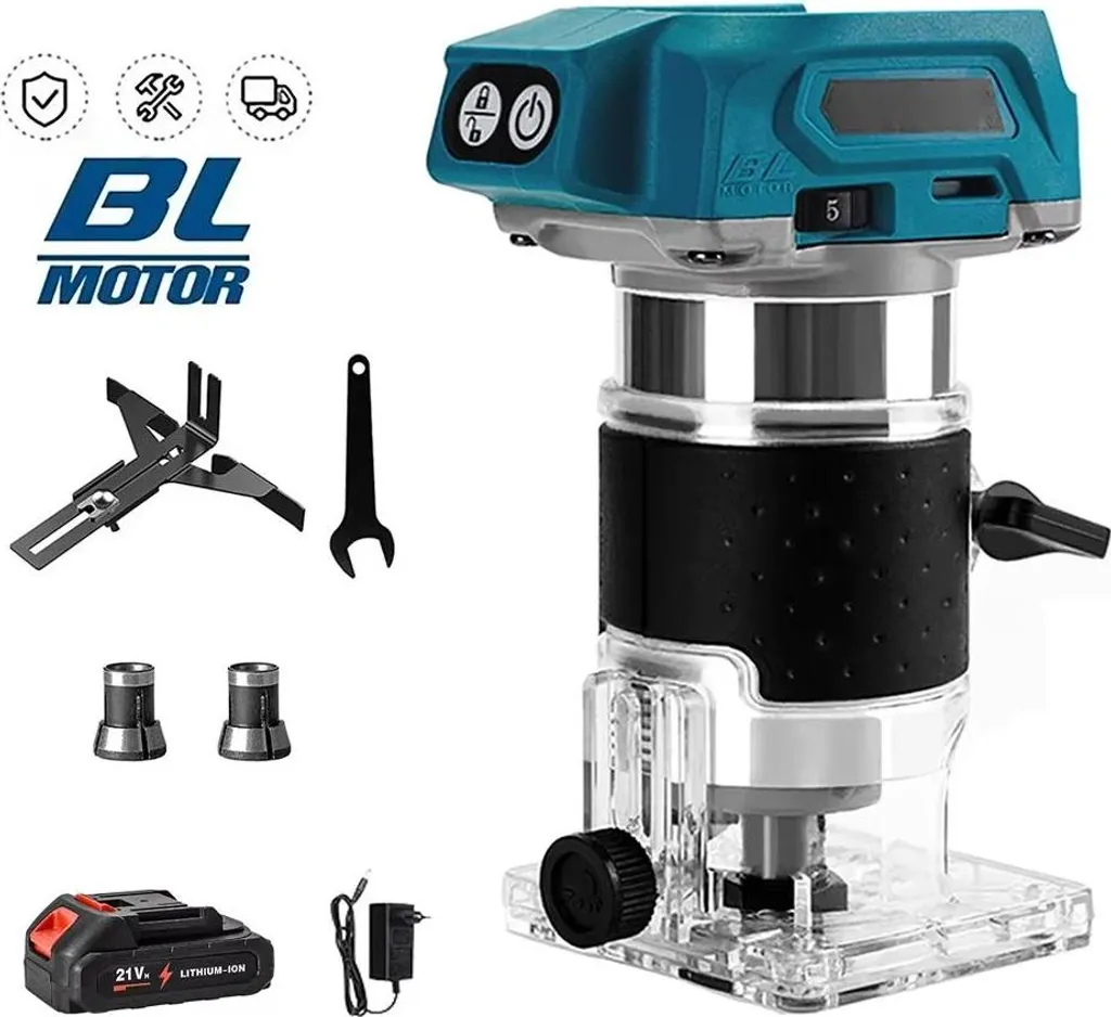 Outil de fraisage pour bois sans fil 18V - Idéal bords et finitions
