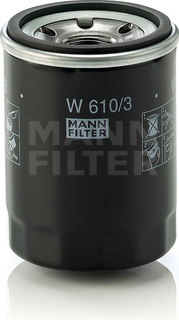MANN-FILTER filtro olio W 610/3 Immagine del prodotto 