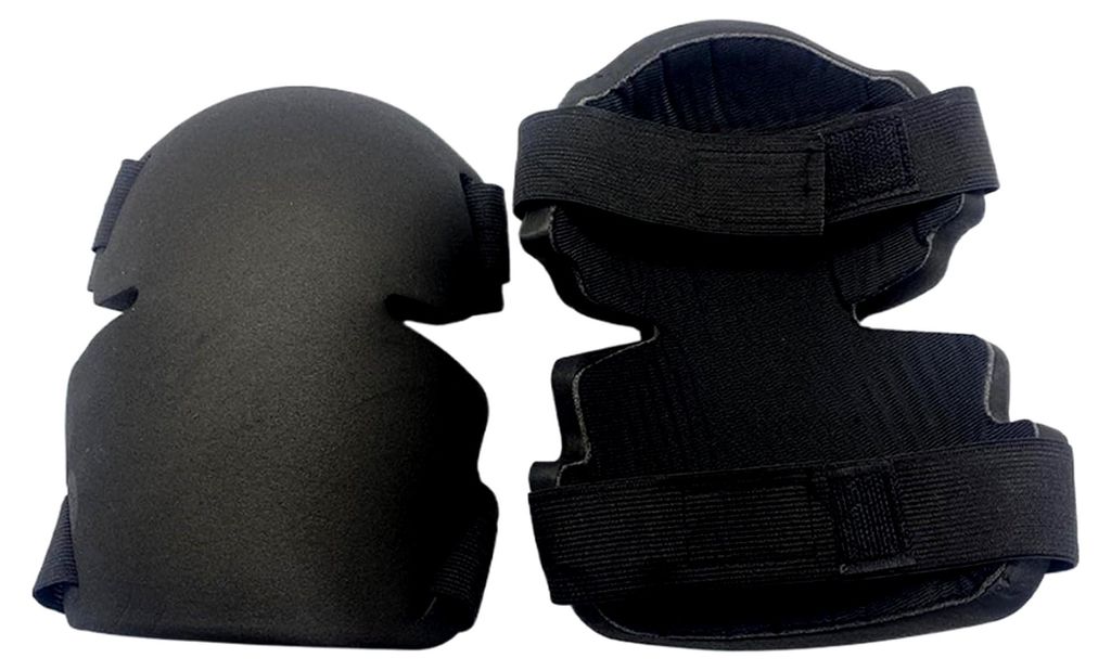Garten-Knieschoner mit weichen EVA-Schaum-Pads, wasserdicht und verstellbaren Riemen, Schutz für die Arbeit, für Damen und Herren, Schwarz