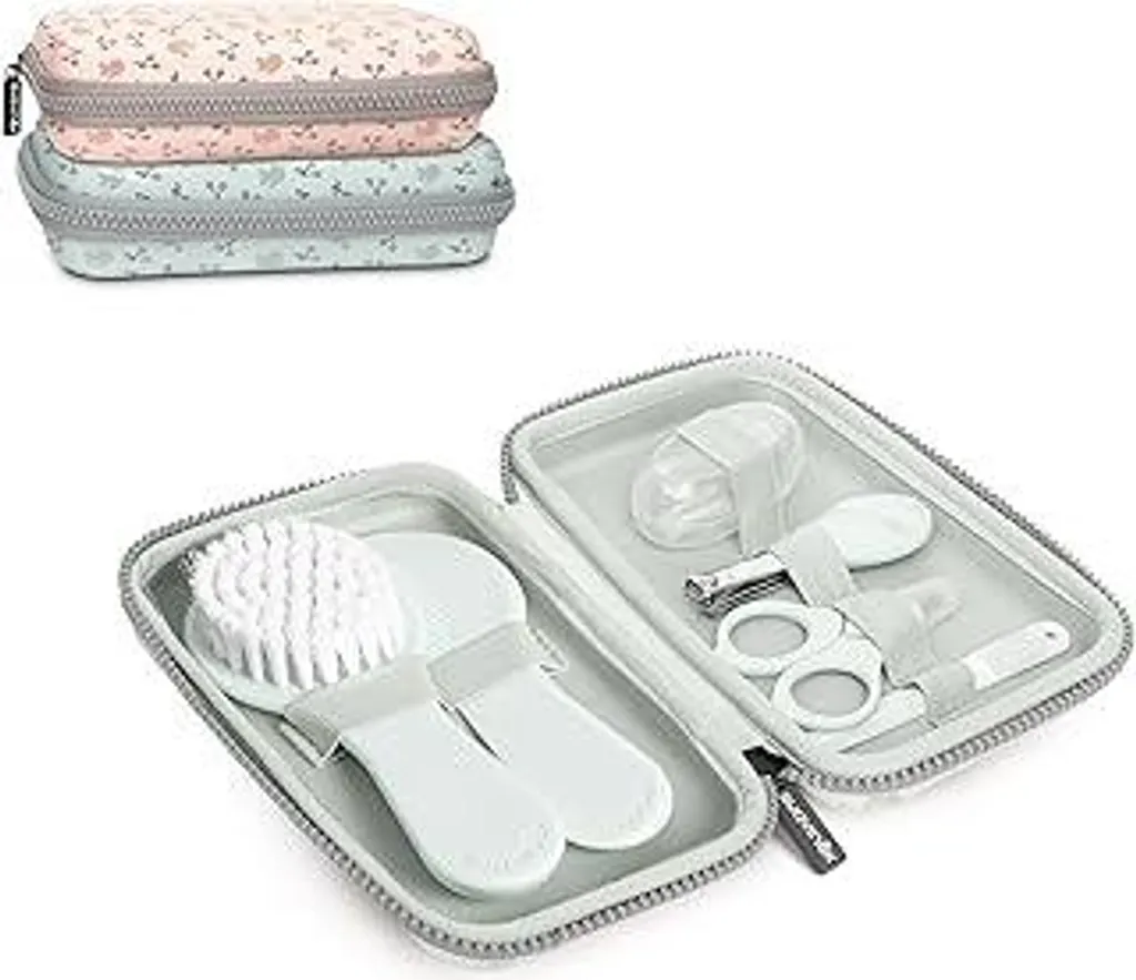 Suavinex Kit Toelettatura 6 Accessori: Manicure e Igiene Neonato Verde