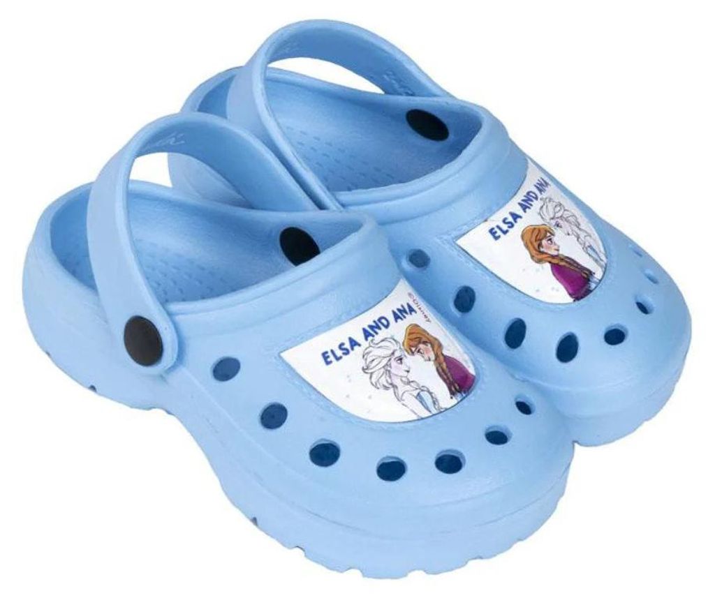 Disney Die Eiskönigin Elsa Mädchen Kinder Clogs Badeschuhe Latschen – Blau / 30/31