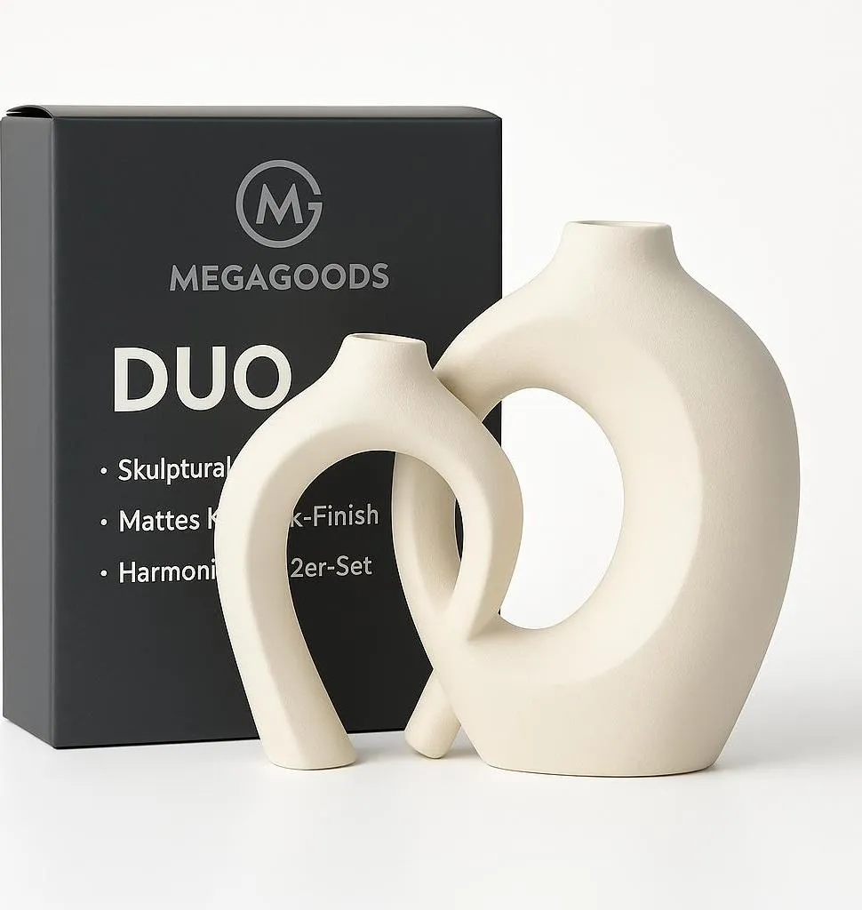 Vase Moderne Incassable Style pour Étagère Salon Déco Minimaliste Blanche
