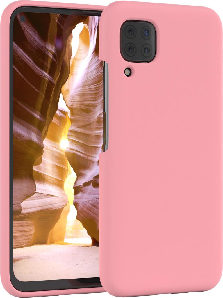 EAZY CASE Silikonhülle für Huawei P40 Lite Silikon Backcover Schutz in Rosa