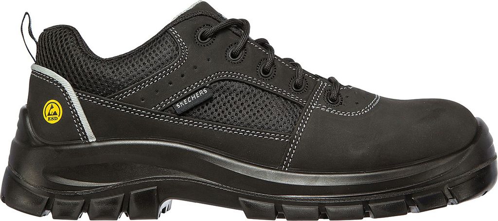 Skechers Work sportlicher Schnürer Schwarz Produktbild 