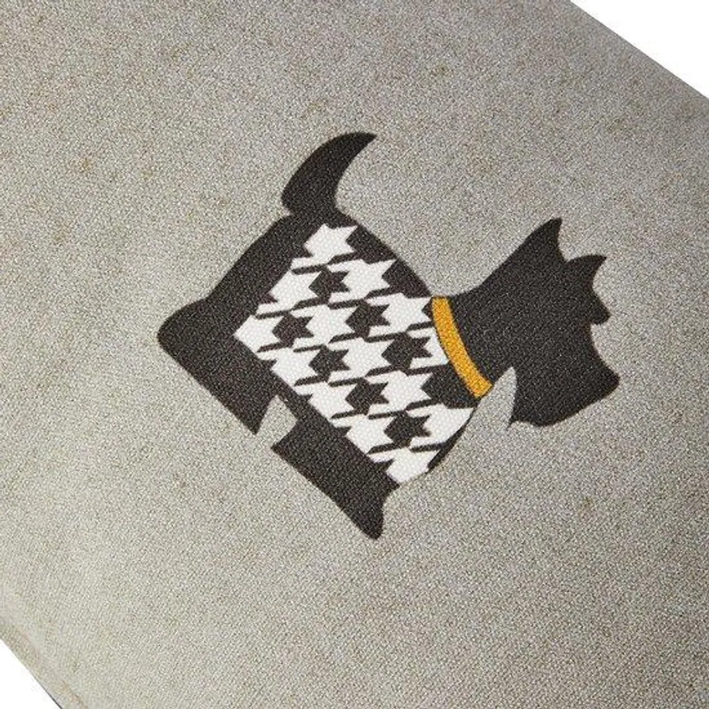 Boudin de porte Scottie Dog gris 90 cm - Coussin de porte décoratif