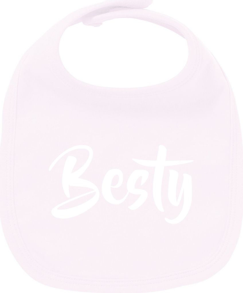 Huuraa Unisex Babylatz Besty Bestie Geschenk Babypink Baumwolle Besty Mitbringsel
