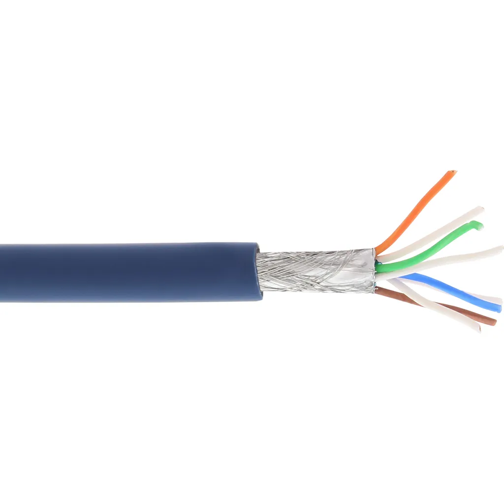 Matassa Cavo LAN InLine Cat.6a 100m Blu S/FTP: Qualità Rame Professionale - 2