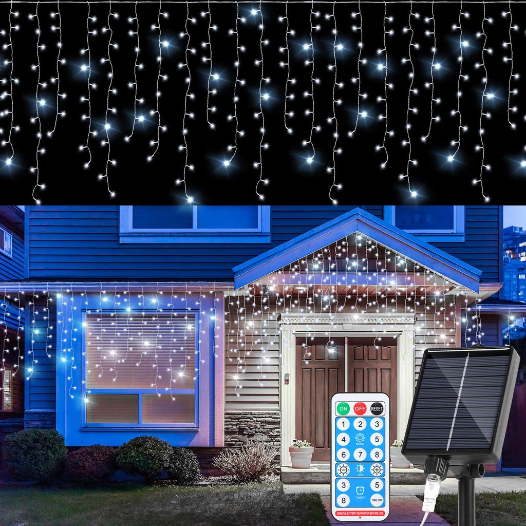 Guirlande lumineuse solaire LED Ikodm 10 mètres, effet Image du produit 
