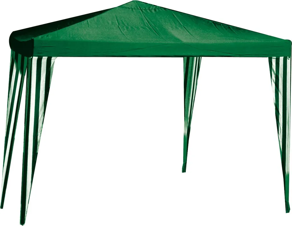 Gazebo Tropikana 300x300 cm, tonnelle de jardin en polyester vert blanc
