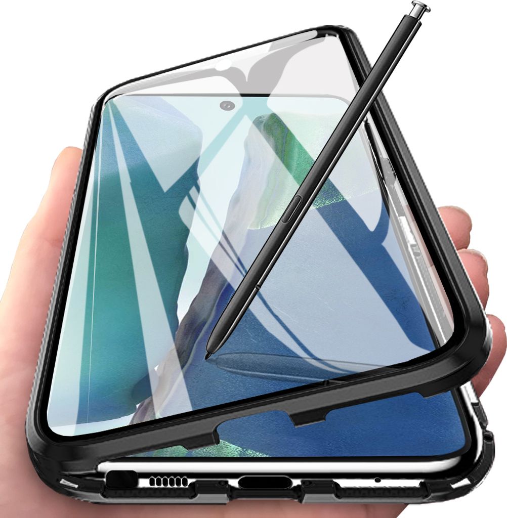 Galaxy Note 20 Case, coque en verre trempé avec adsorption Image du produit 