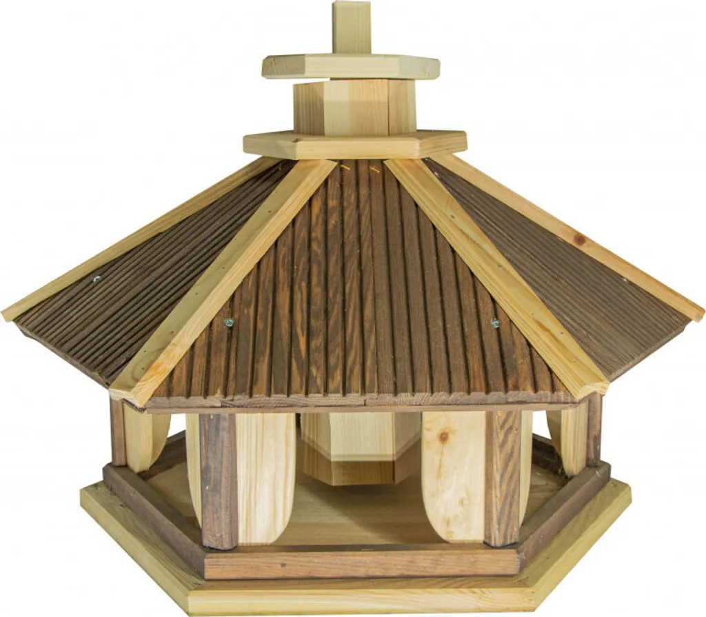 Mangeoire Oiseaux pour l'Hiver CZAJKA III en Bois Massif 43x49x43 cm