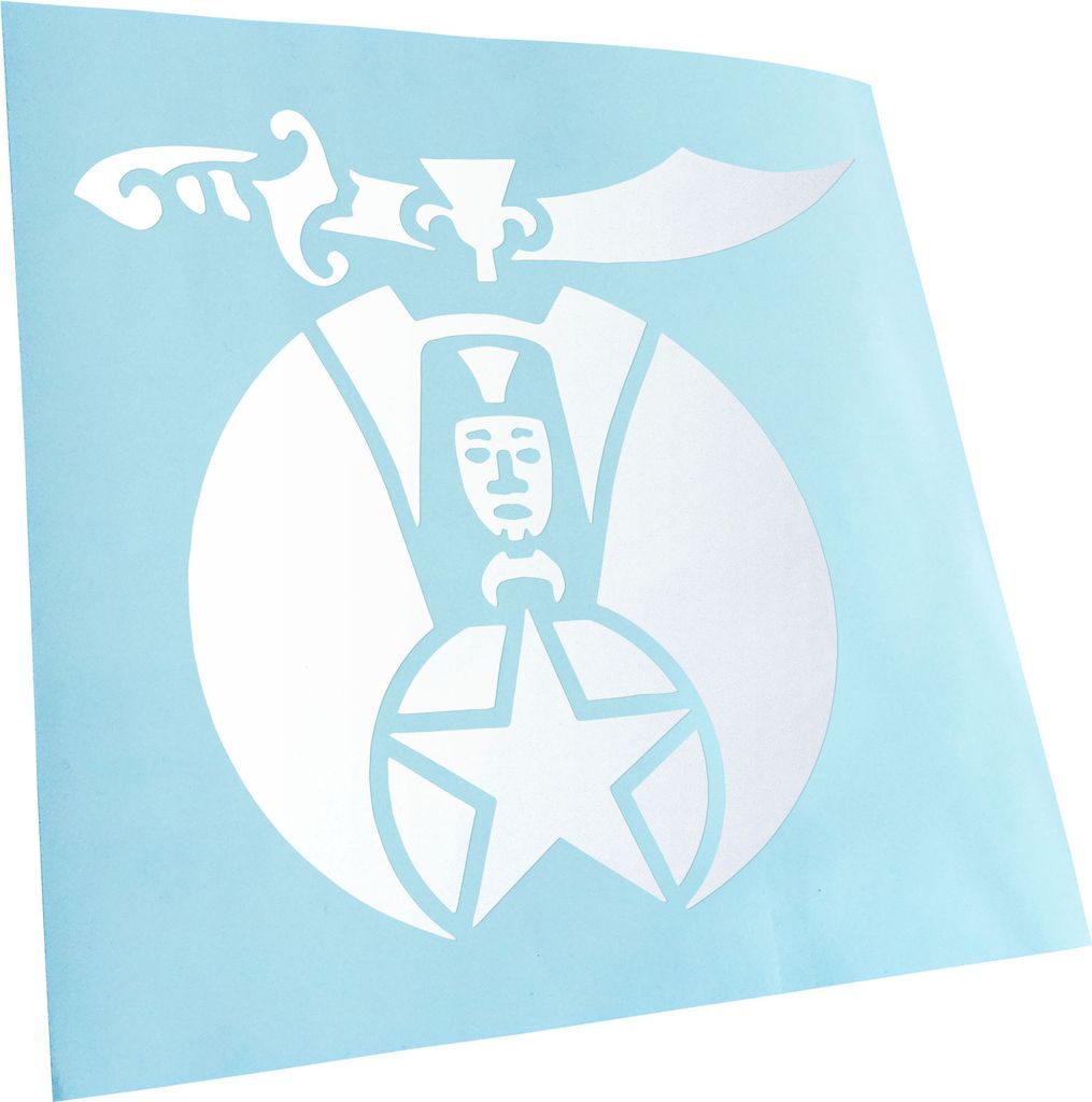 Kiwistar - Autoaufkleber - Freimaurerei Zirkel M2 - Mattweiss - 60x55cm - Aufkleber für Auto, Laptop, Fahrrad, LKW, Motorrad mehrfarbig JDM Decal ...