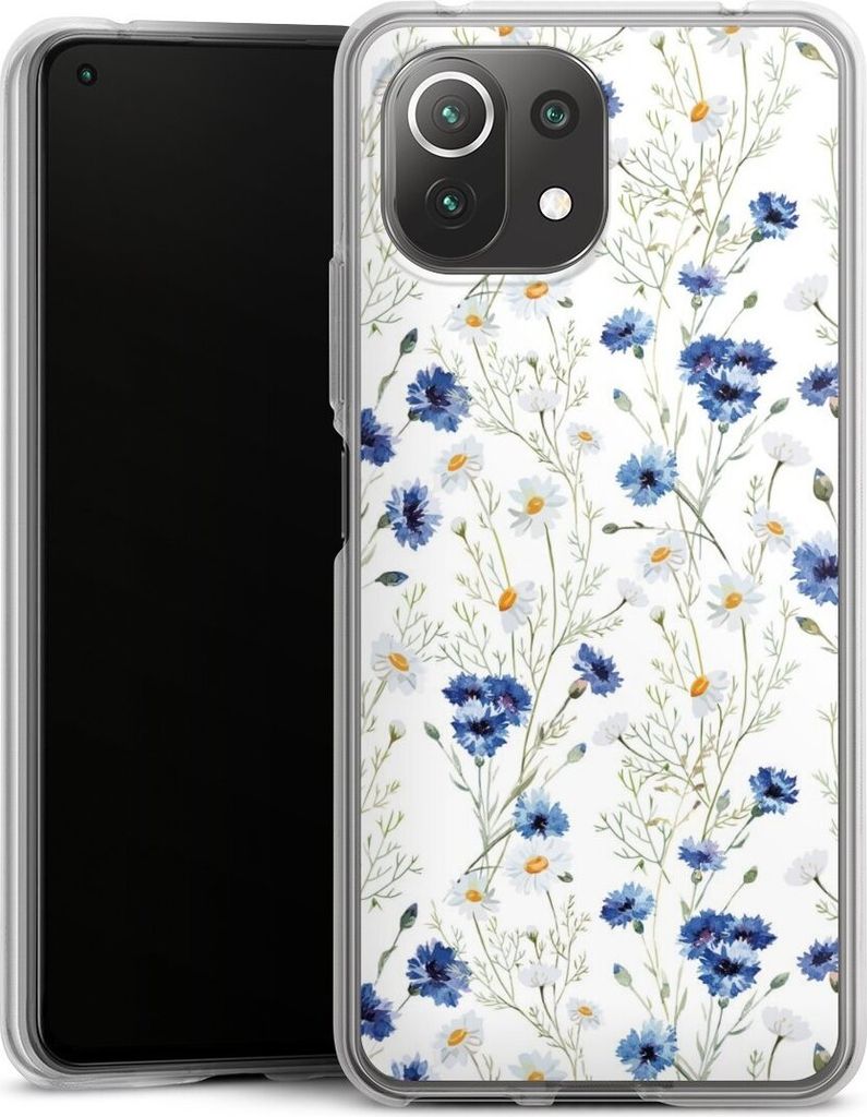 DeinDesign Handyhülle für Xiaomi Mi 11 Lite 5G Silikon Hülle Case Smartphone Schutzhülle Blume Blumen Muster