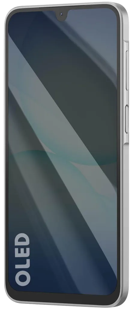 Écran OLED Galaxy A17 4G Clappio avec châssis central gris d'origine