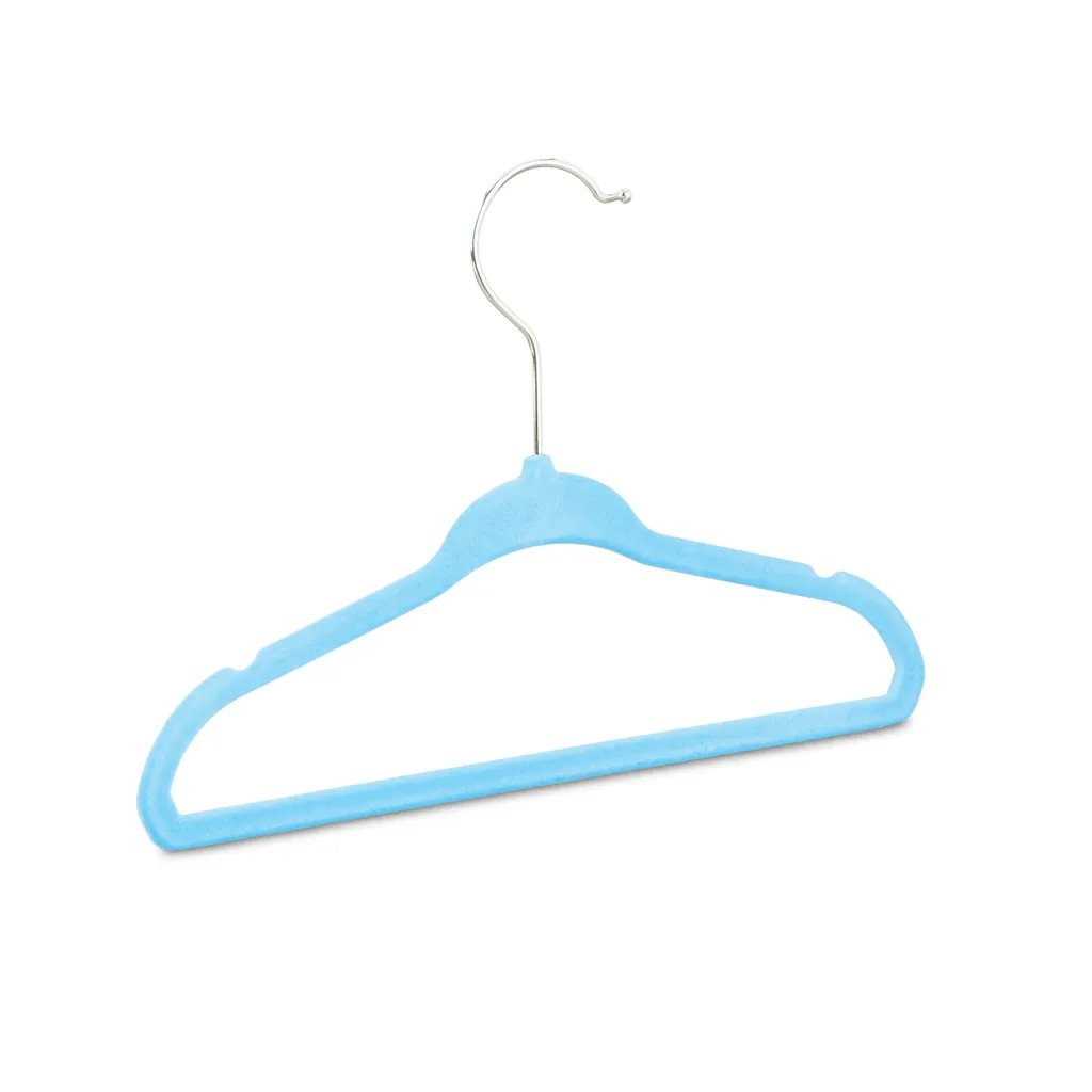 Relaxdays 40 Appendiabiti Bimbi | Grucce Gommata Turchese Sicure - 8