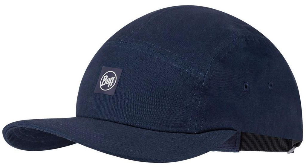 Buff 5 Panel Venture Cap Uni Freizeitkappe aus Baumwolle Dunkelblau (Solid Navy), 137846-787 - Gr. One Size