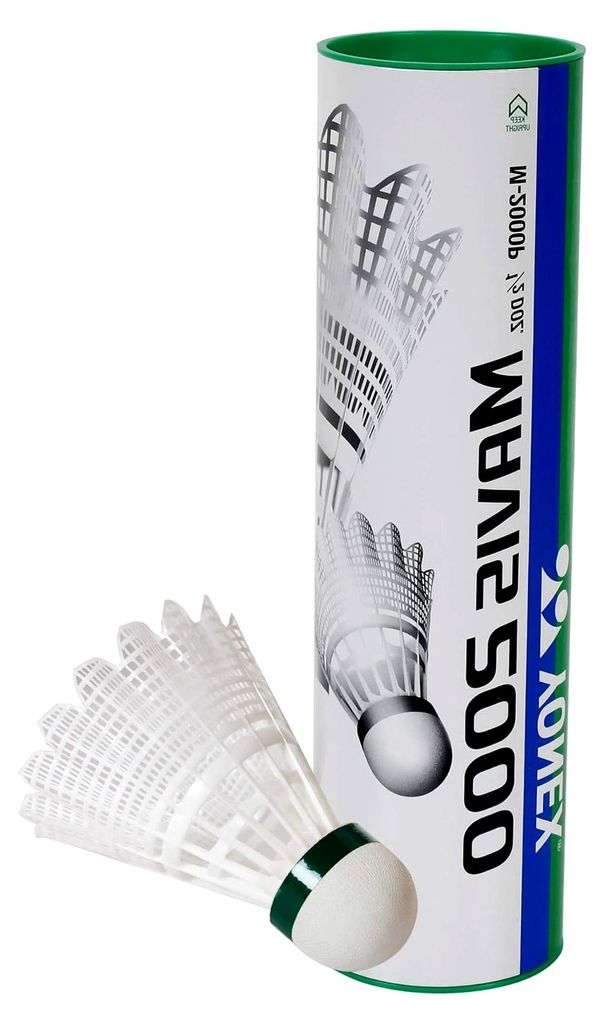 Mavis 2000 Federbälle, Nylon, Grün, 6 Stück