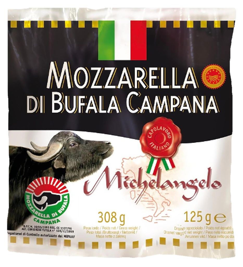 Mozzarella di bufala Michelangelo w solance 125g Zdjęcie produktu 