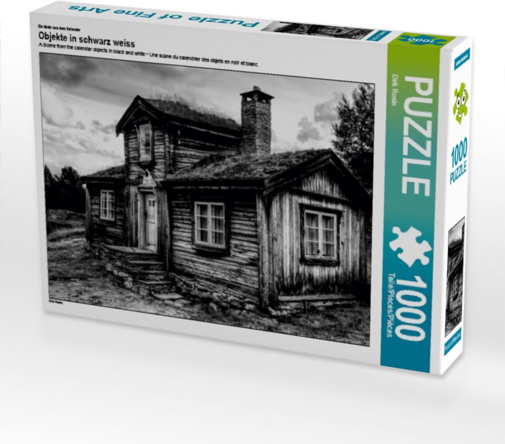 Calvendo Ein Motiv aus dem Kalender Objekte in schwarz weiss 1000 Teile Puzzle quer 640x480mm, Rosin Dirk; 7384772