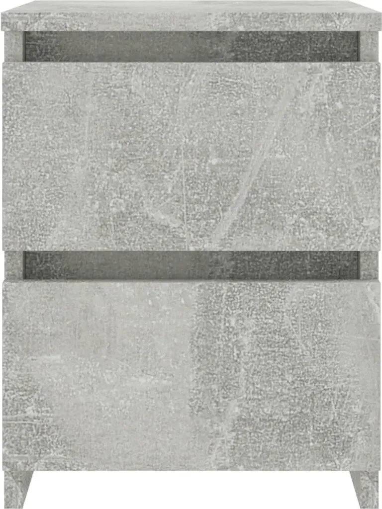 Table de chevet gain de place pour petits espaces gris béton 30 cm