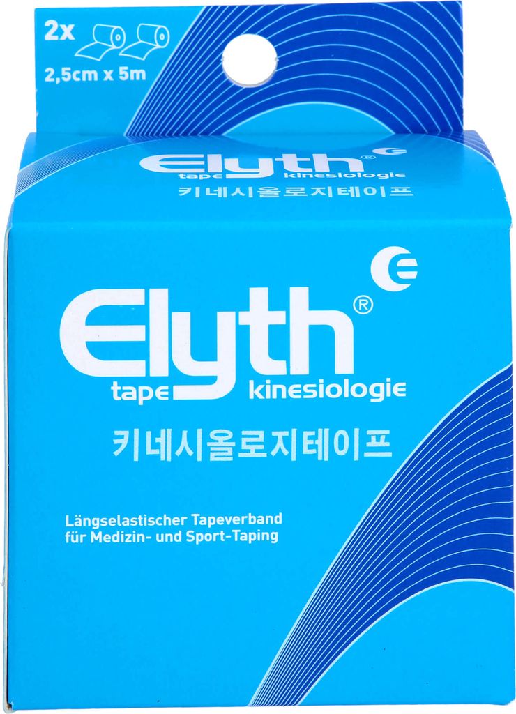 KINESIOLOGIE TAPE ELYTH 2,5cmx5m B, 2 St BAN