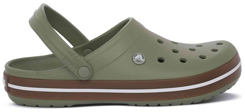 Crocs Uni Clogs Pantoletten in Oliv für den Sommer, leichte Produktbild 