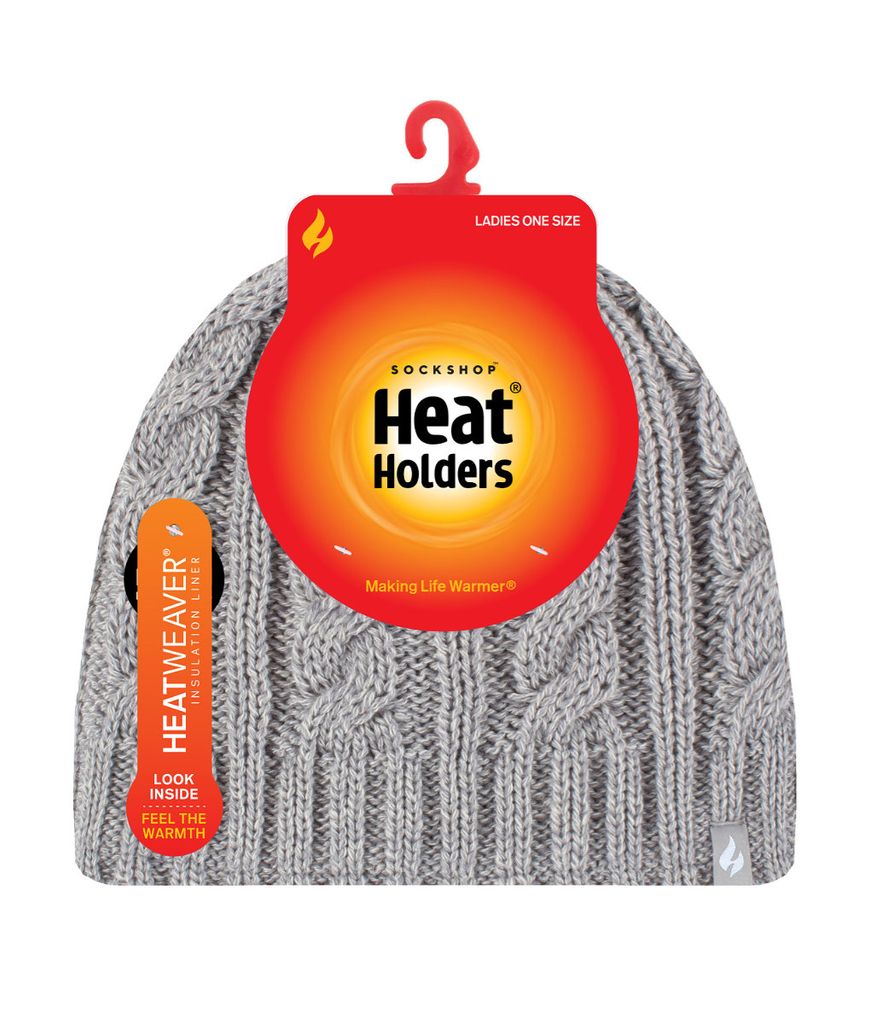 Heat Holders® Mütze Damen - grau meliert /