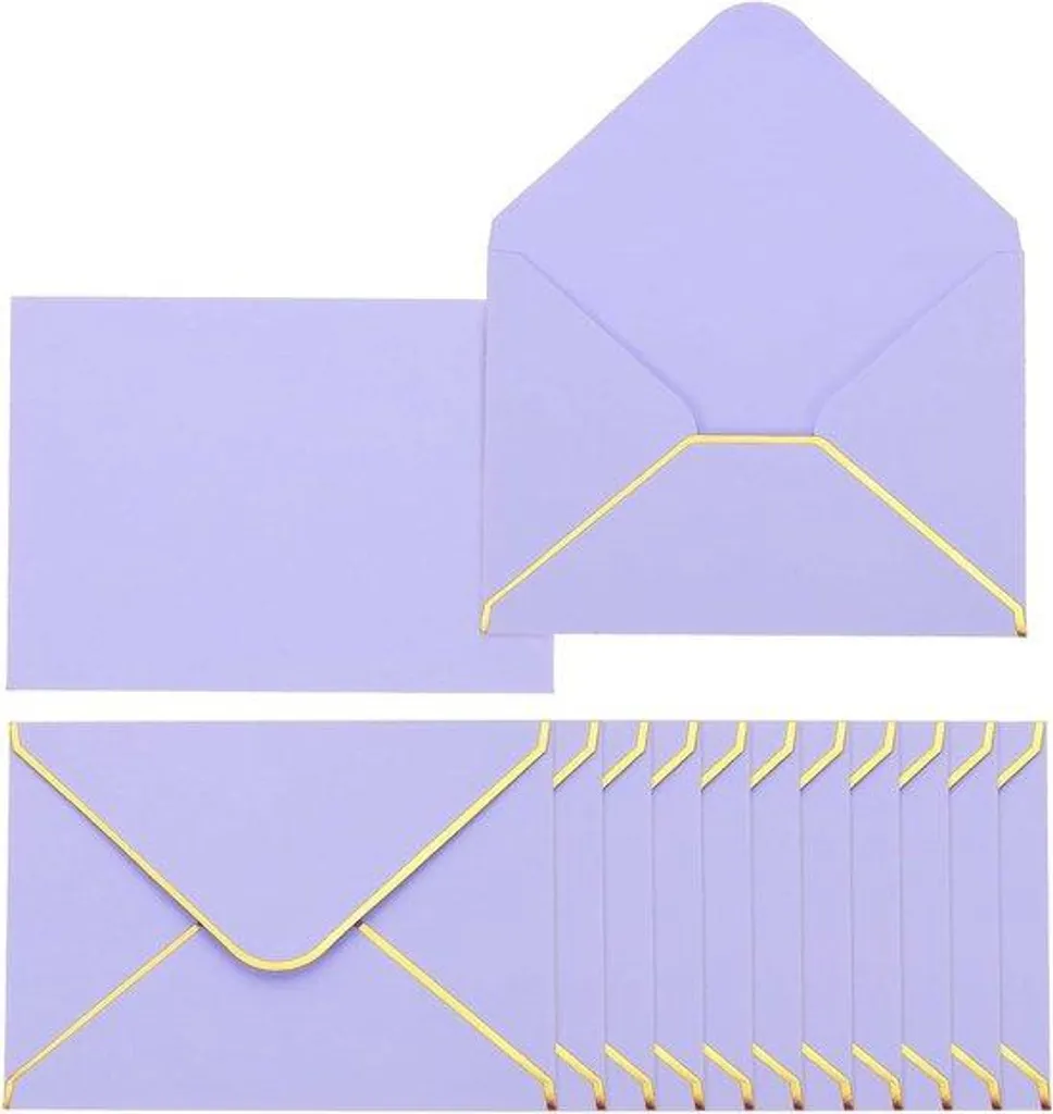 Cartes de Vœux A6 Bord Doré Lot de 100 : Finies les Cartes Classiques