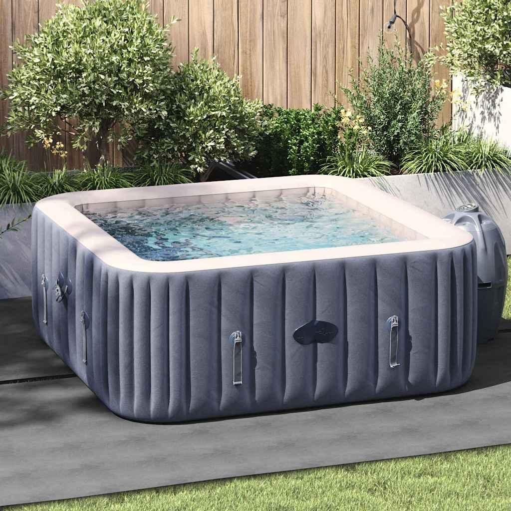 "WINTER SALE"Bodenfolie für Pools Hellgrau 274x274x0,1cm Vliesstoff DE187578 - Poolzubehör
