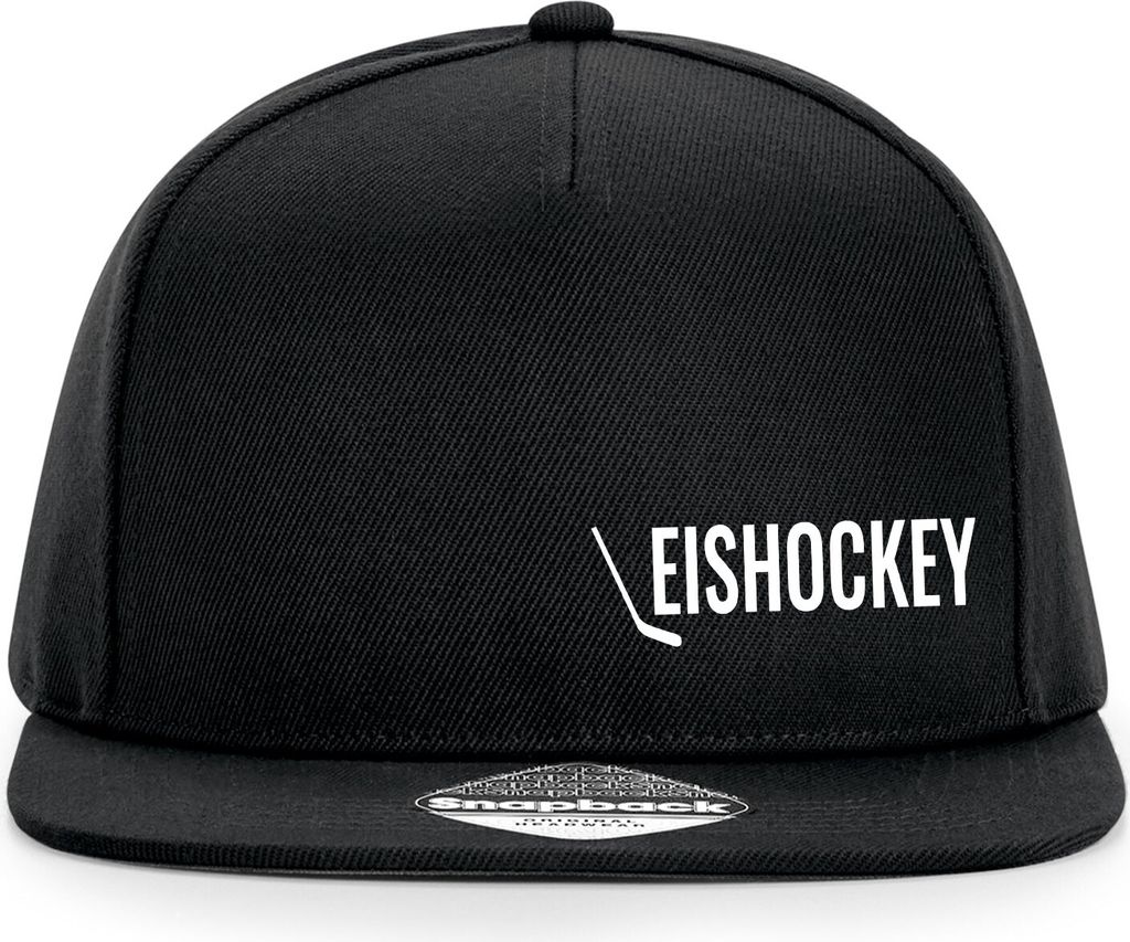 Huuraa Cappy Mütze Eishockey Hockey Black Polyester Snapback Kappe Geschenkidee