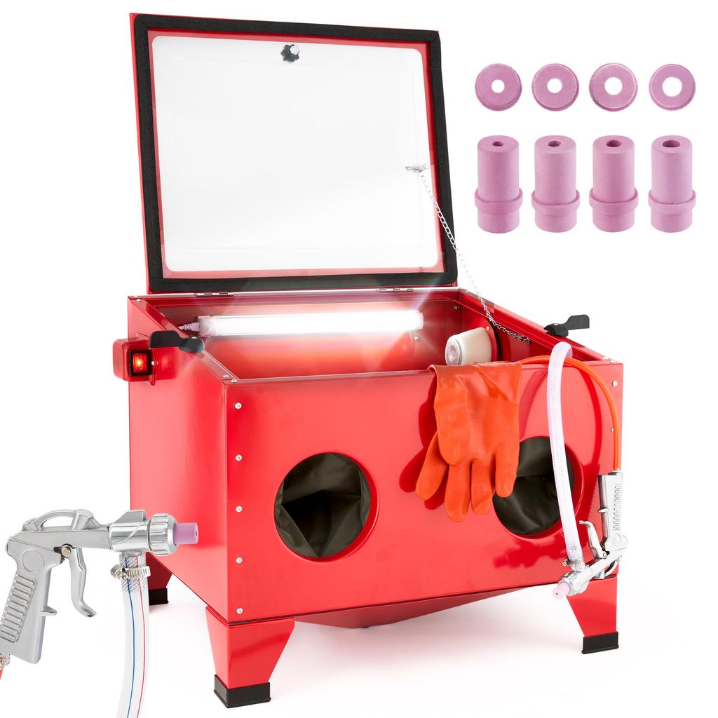 Cabina di sabbiatura AREBOS 90L | accessori per compressore Immagine del prodotto 