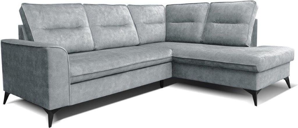 Robin Camel Ecksofa mit Schlaffunktion Bettkasten 5 Abnehmbare Rückenkissen Sofa L-Form Schlafsofa Freistehende Eckcouch Schlafcouch Wohnzimmermö...