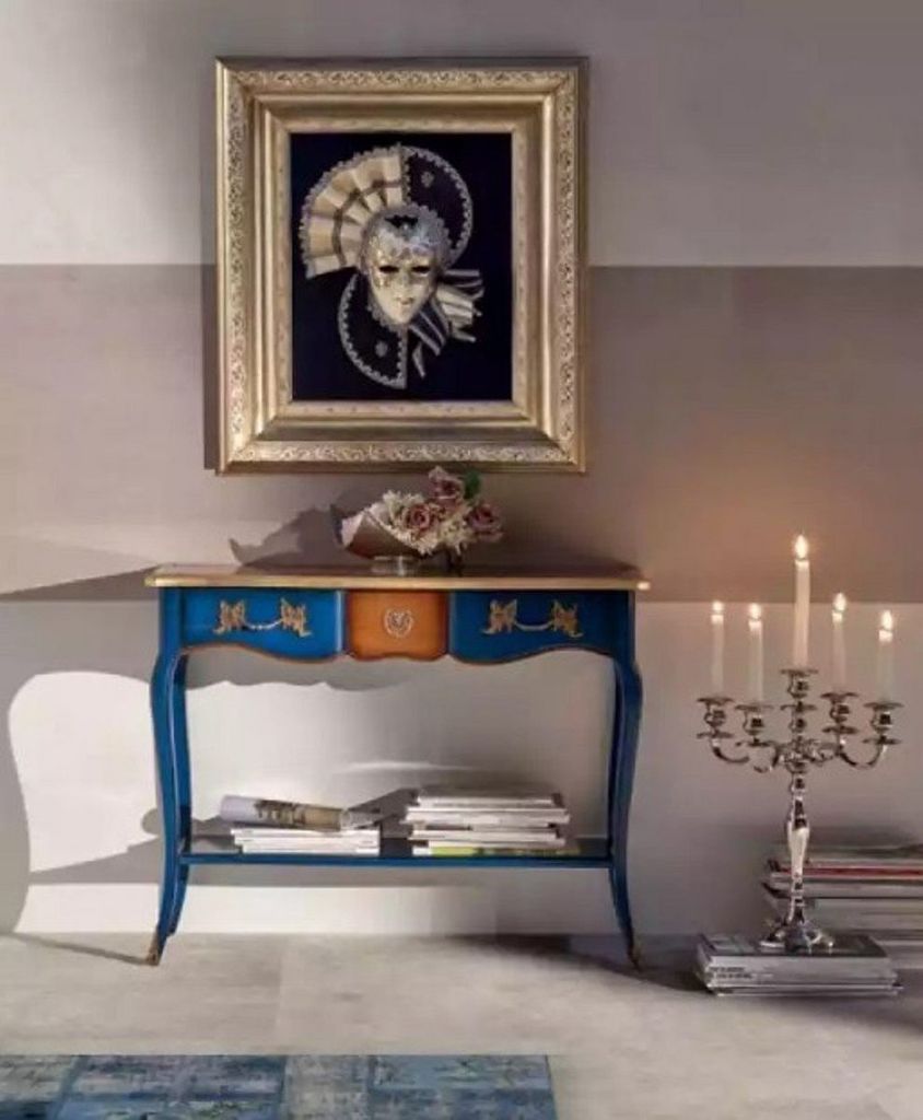 Luxus Konsolentisch Sideboard Italienische Holz JVmoebel