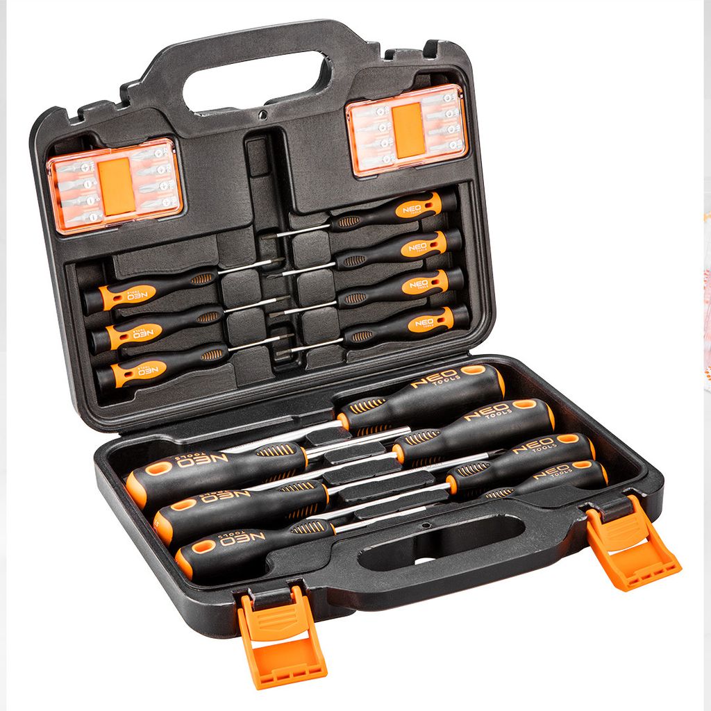 NEO TOOLS Zestaw wkrętaków i końcówek wkrętakowych, 30 szt. Zdjęcie produktu 