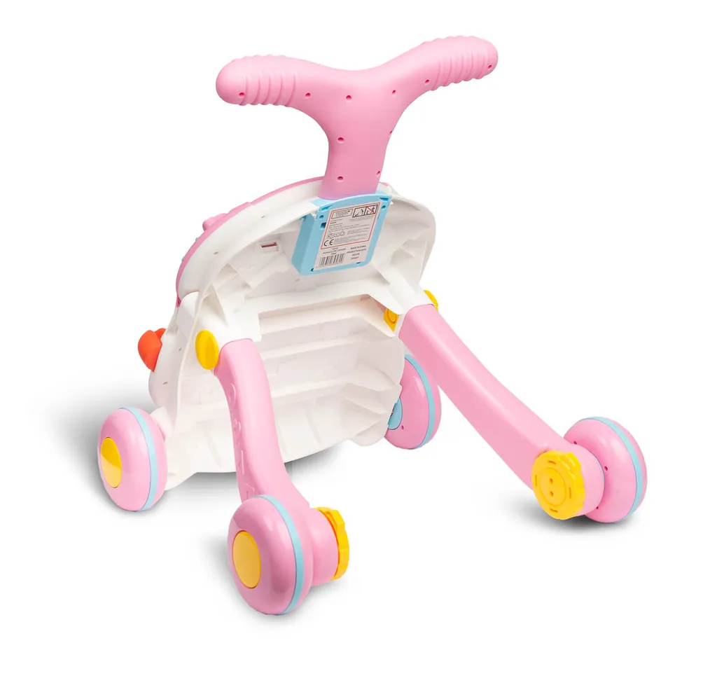Pousseur bébé interactif TOYZ rose 2en1 table activités modulable - 5