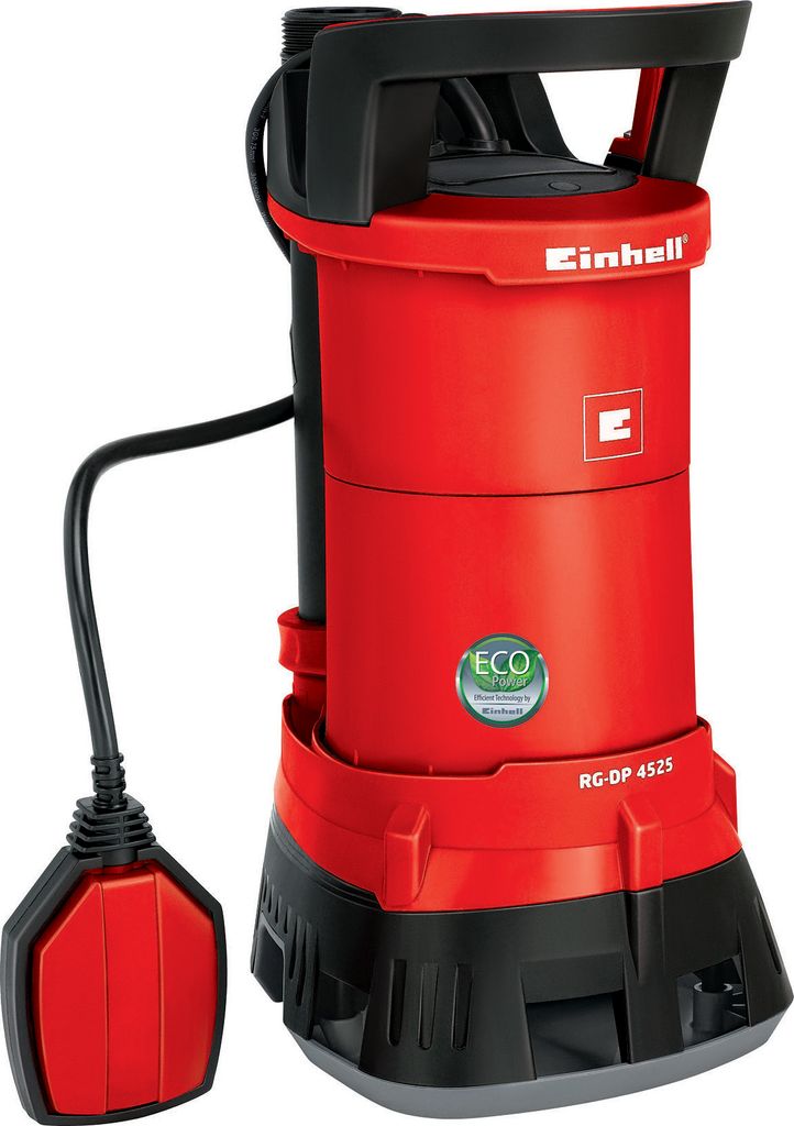 Einhell Schmutzwasserpumpe GE-DP 3925 ECO, Leistung 390 W, Fördermenge max.10000 l/h, Förderhöhe max. 6 m