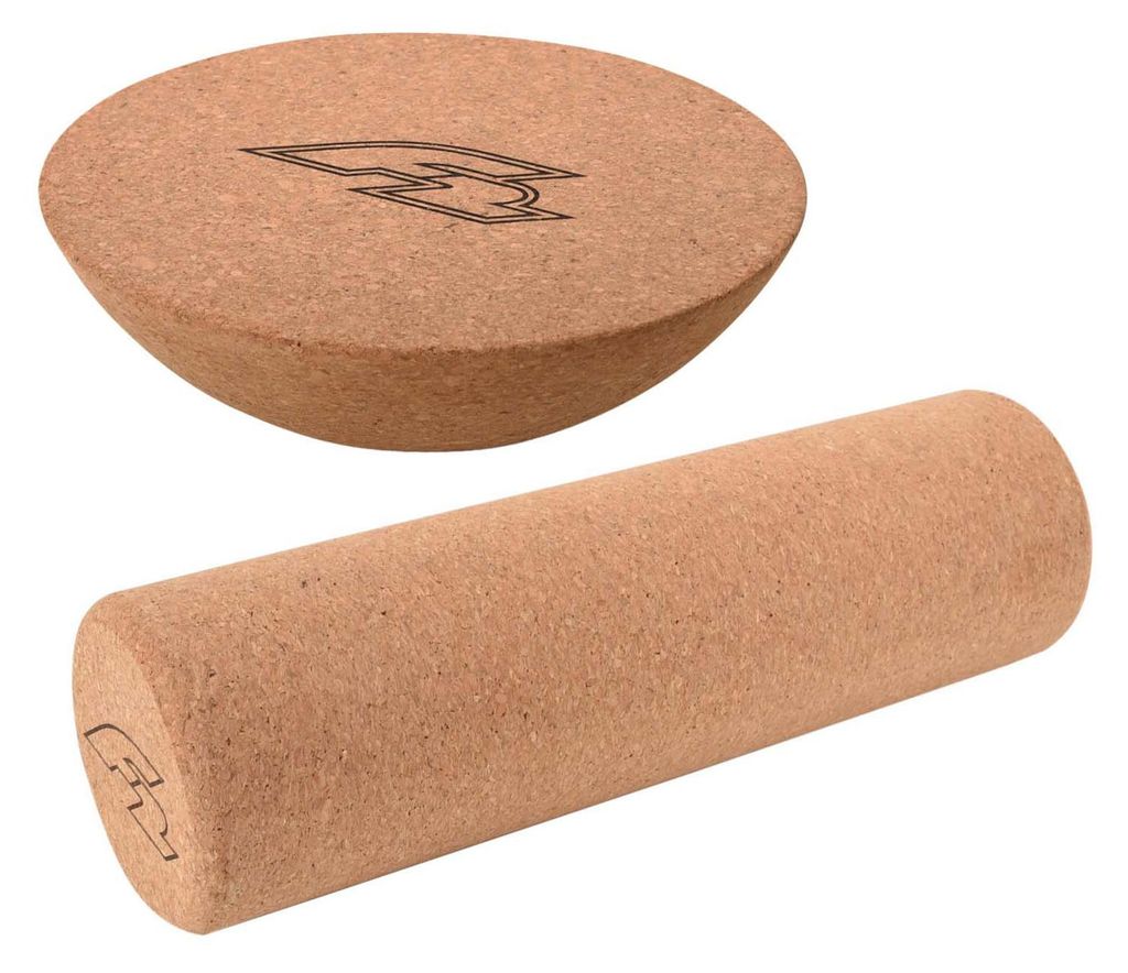 F2 Set Balance Board emisfero 30x10cm + rullo in sughero Immagine del prodotto 