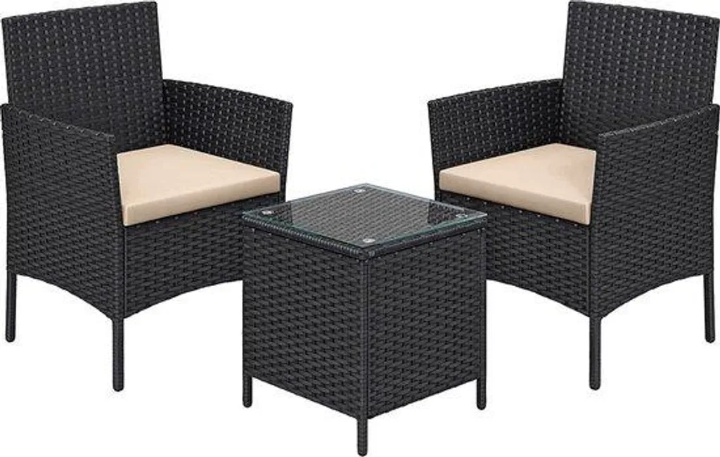 Ensemble table et chaises pour repas en extérieur sur terrasse et balcon