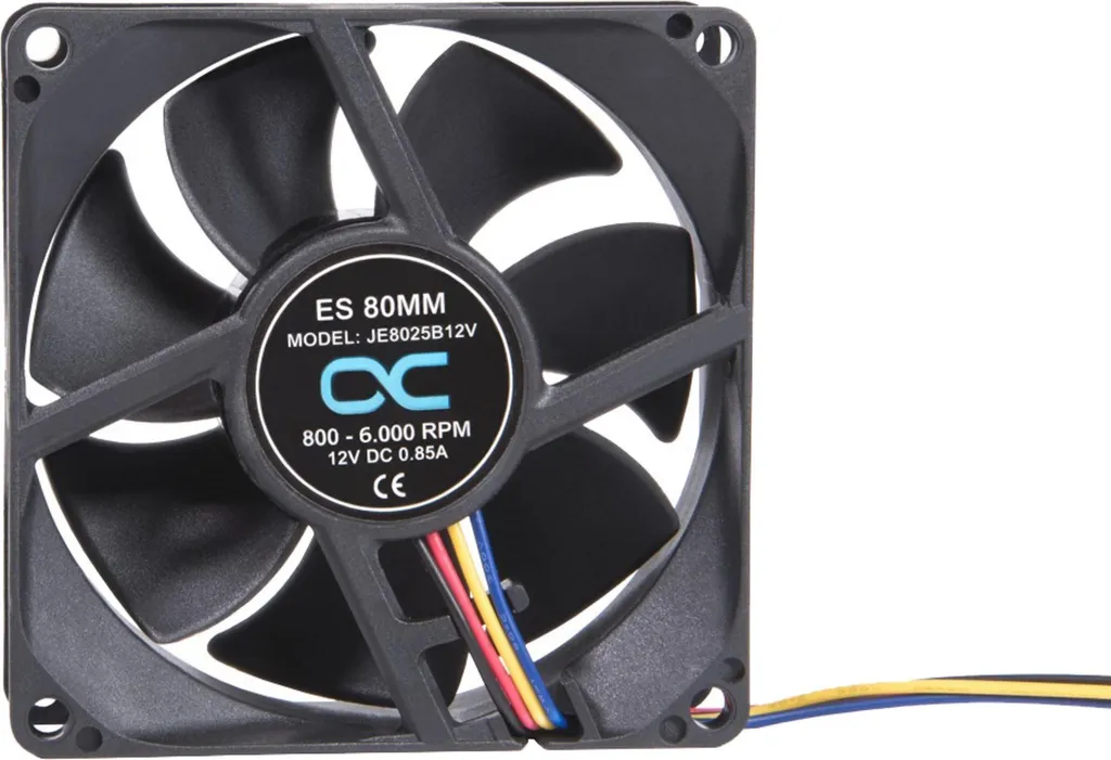 Alphacool ES Ventilateur 80mm PWM 6000rpm Double Roulement à Billes