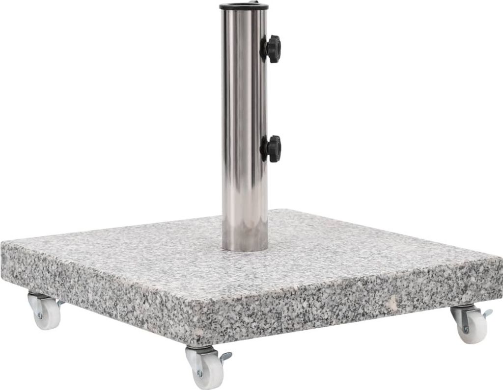 Möbel Sonnenschirmständer Granit 30 kg Quadrat Grau - Produktbild 