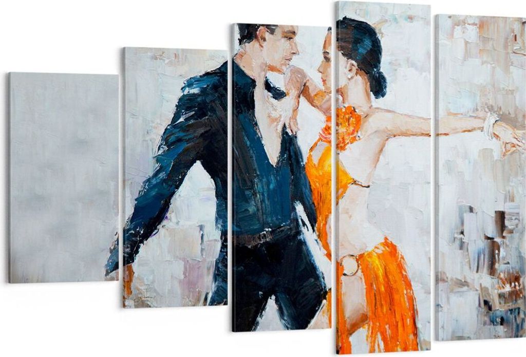 Bild auf Leinwand - Leinwandbild - tanzen sie - 150x100cm - Wand Bild - Wanddeko - Wandbilder - Leinwanddruck - Bilder - Kunstdruck - Wanddekoratio...