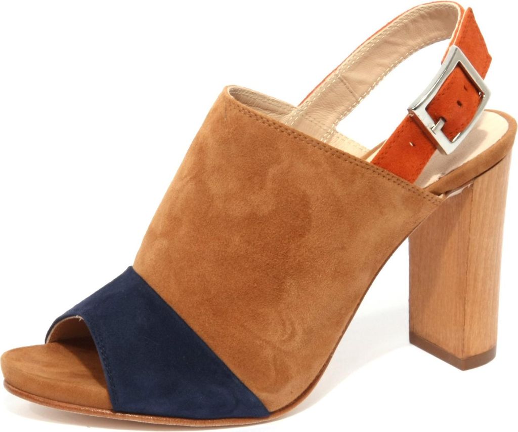 B1195 UNISA YUSE beige/blau/orange Schuh Frau Sandale