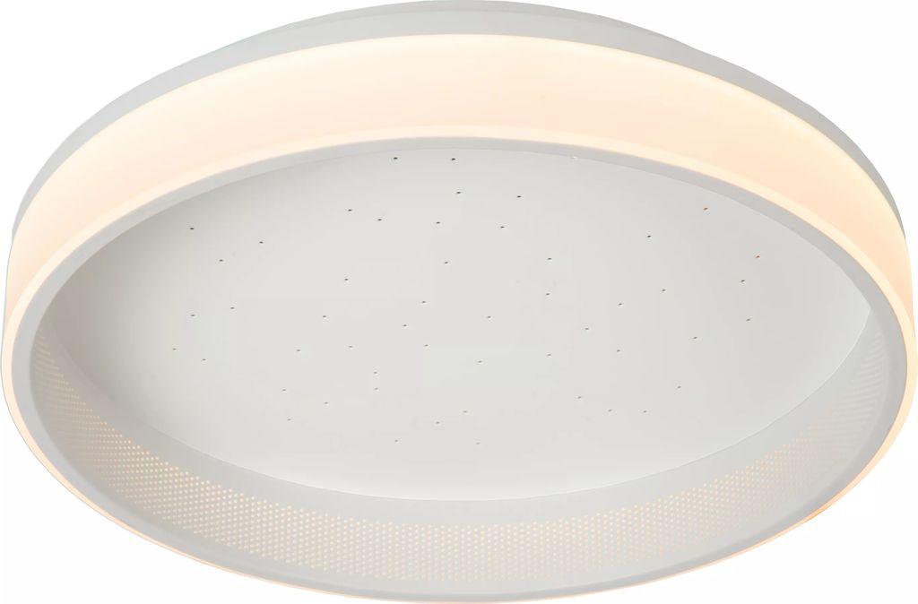 Plafonnier moderne à effet étoilé, 40 cm, LED 40 W, blanc, Image du produit 